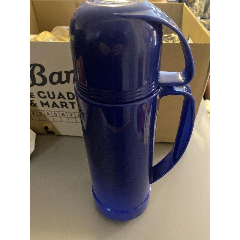 Thermos bleu 