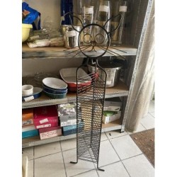 Porte cd artisanal fer forgé 