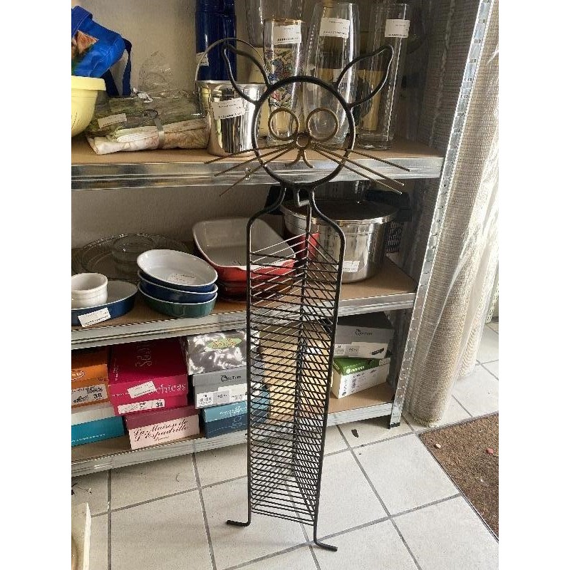 Porte cd artisanal fer forgé 