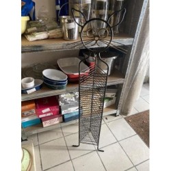 Porte cd chat fer forgé 