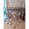 Table  bar et 2 tabourets