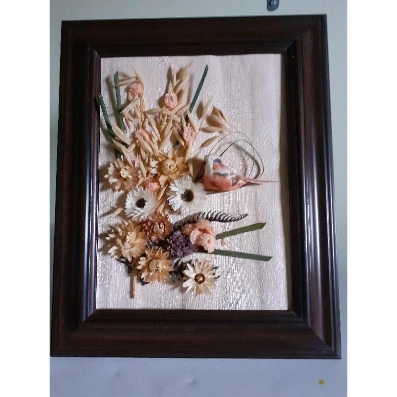 Cadre fleur séché 