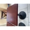 Table Pro marron + 2 chaises 